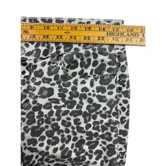 Ann Taylor LOFT Leopard Print Jeans Modern Skinny Ankle Pants Womens 8/10 - Picture 9 of 11